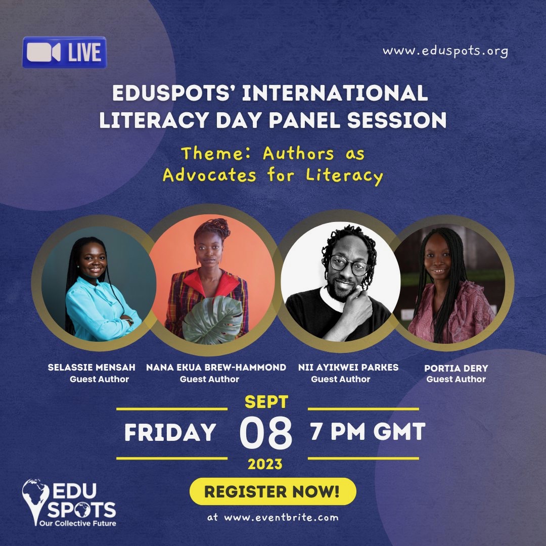 Eduspots International Literacy Day panel session: Authors as Advocates for Literacy, September 2023
